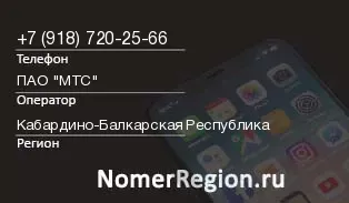 Кто звонил с 9187202566 - регион и оператор